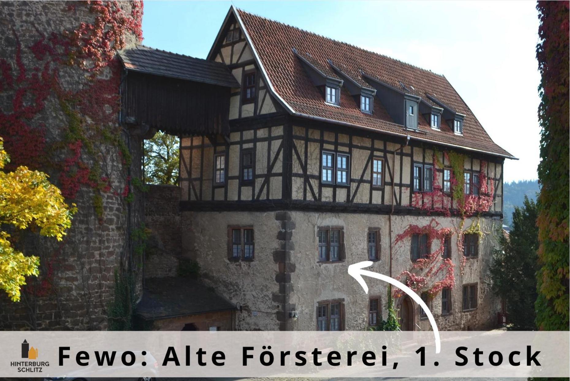 Alte Foersterei - Elegantes Apartment In Der Historischen Hinterburg Schlitz - Nahe Fulda Und Bad Hersfeld ภายนอก รูปภาพ